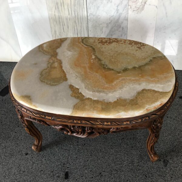 Marble Top Onyx Table