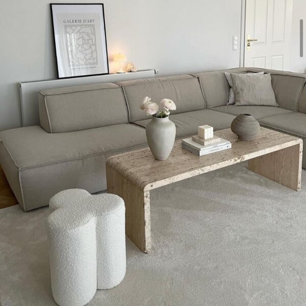 The Travertine Livingroom Table