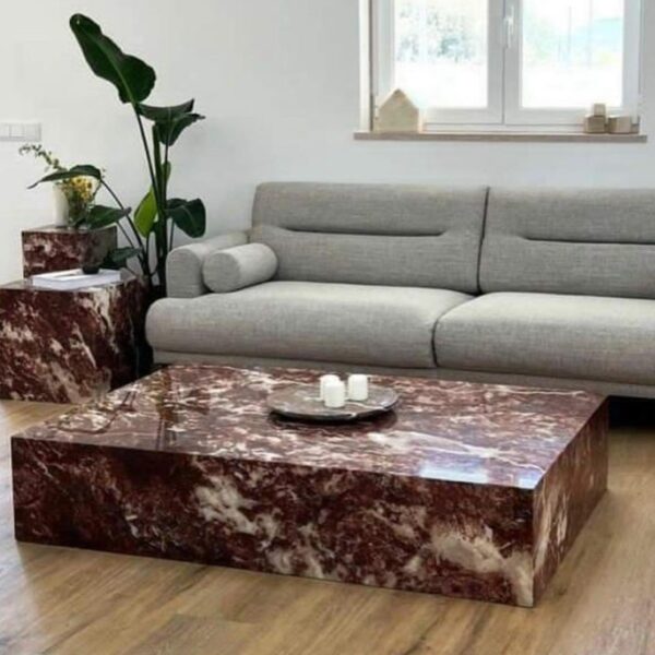 Rouge Agadir Table & Cubes